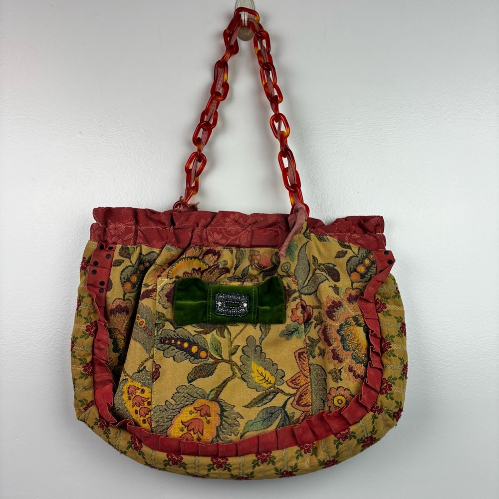 Mary Kaiser Tapestry Carpet Bag Purse